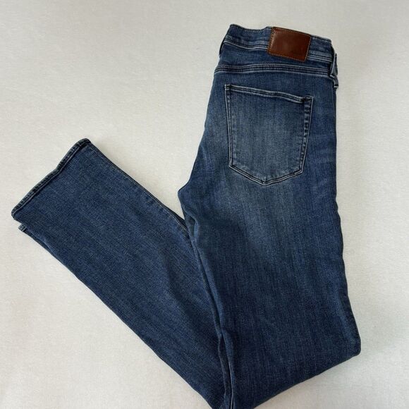 Madewell Rail Straight Jeans Blue Stretch Denim - Picture 3 of 13